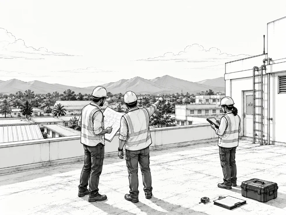 Site survey or installation photograph